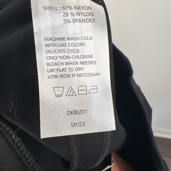 QUINCE Black Ultra Stretch Ponte Straight Leg Pants - Picture 9 of 9